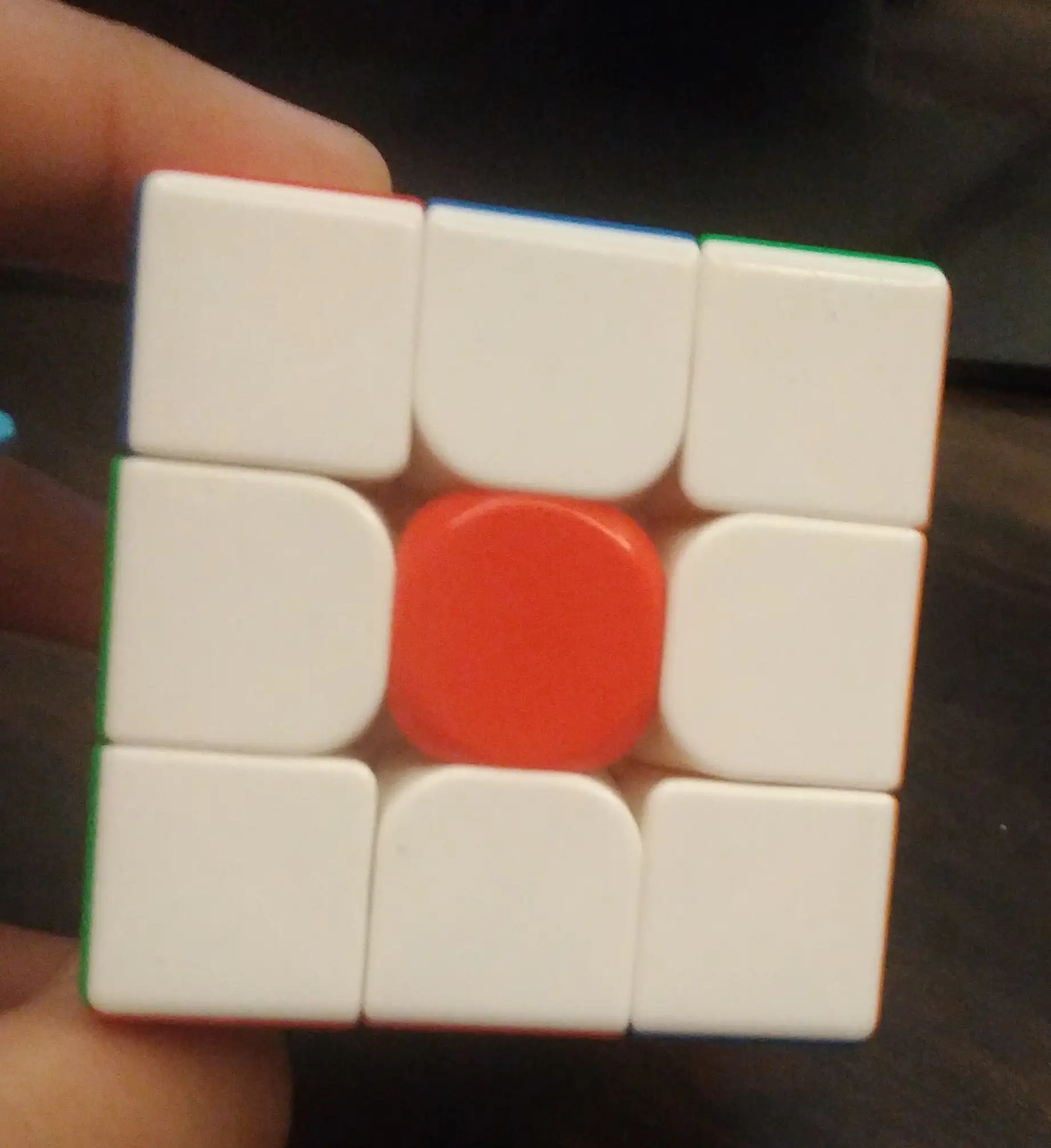 Japanese flag pattern on a 3x3 cube