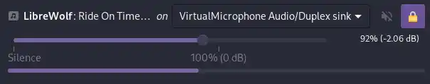 Pavucontrol playback to VirtualMicrophone