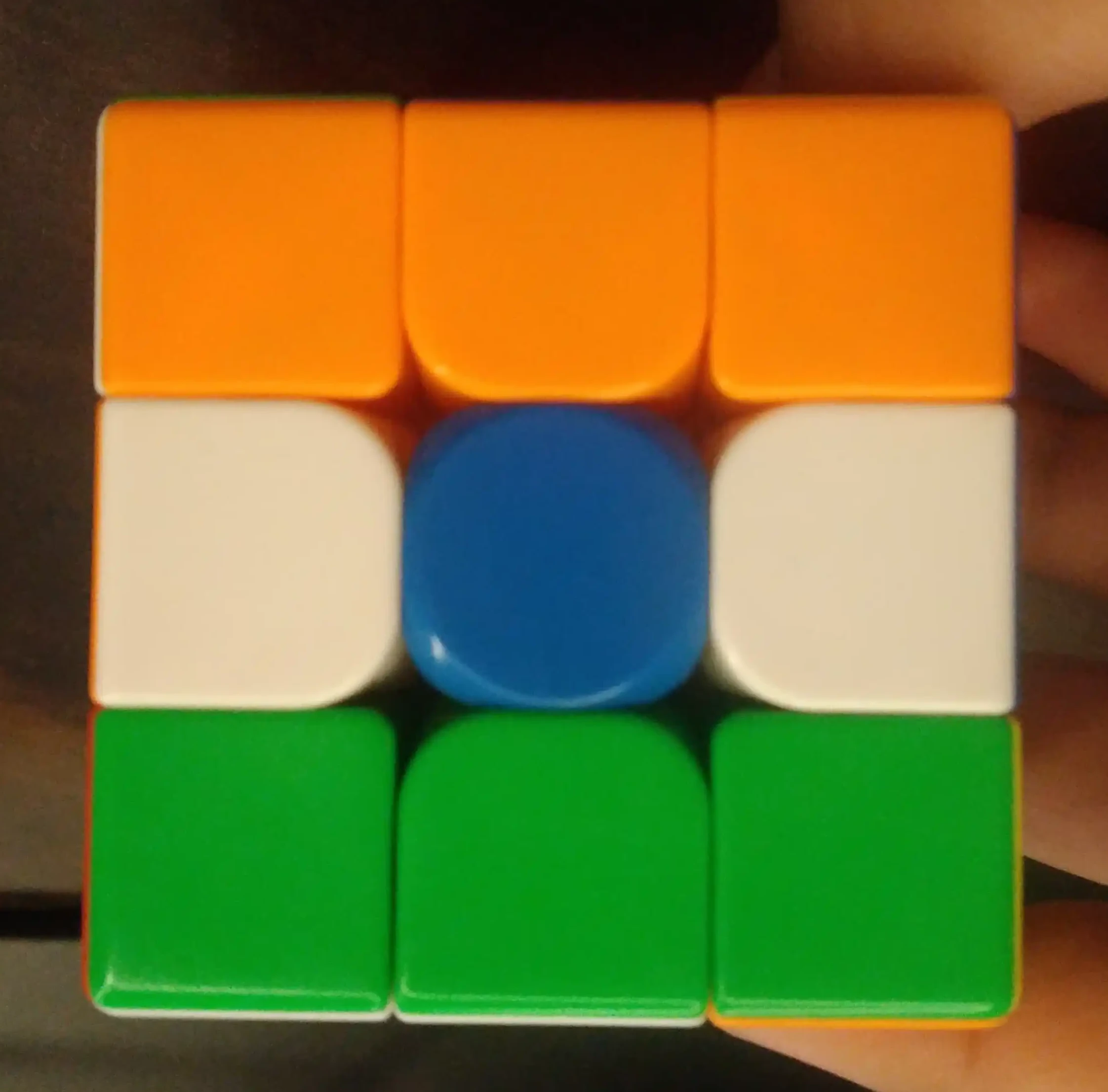 Indian flag pattern on a 3x3 cube